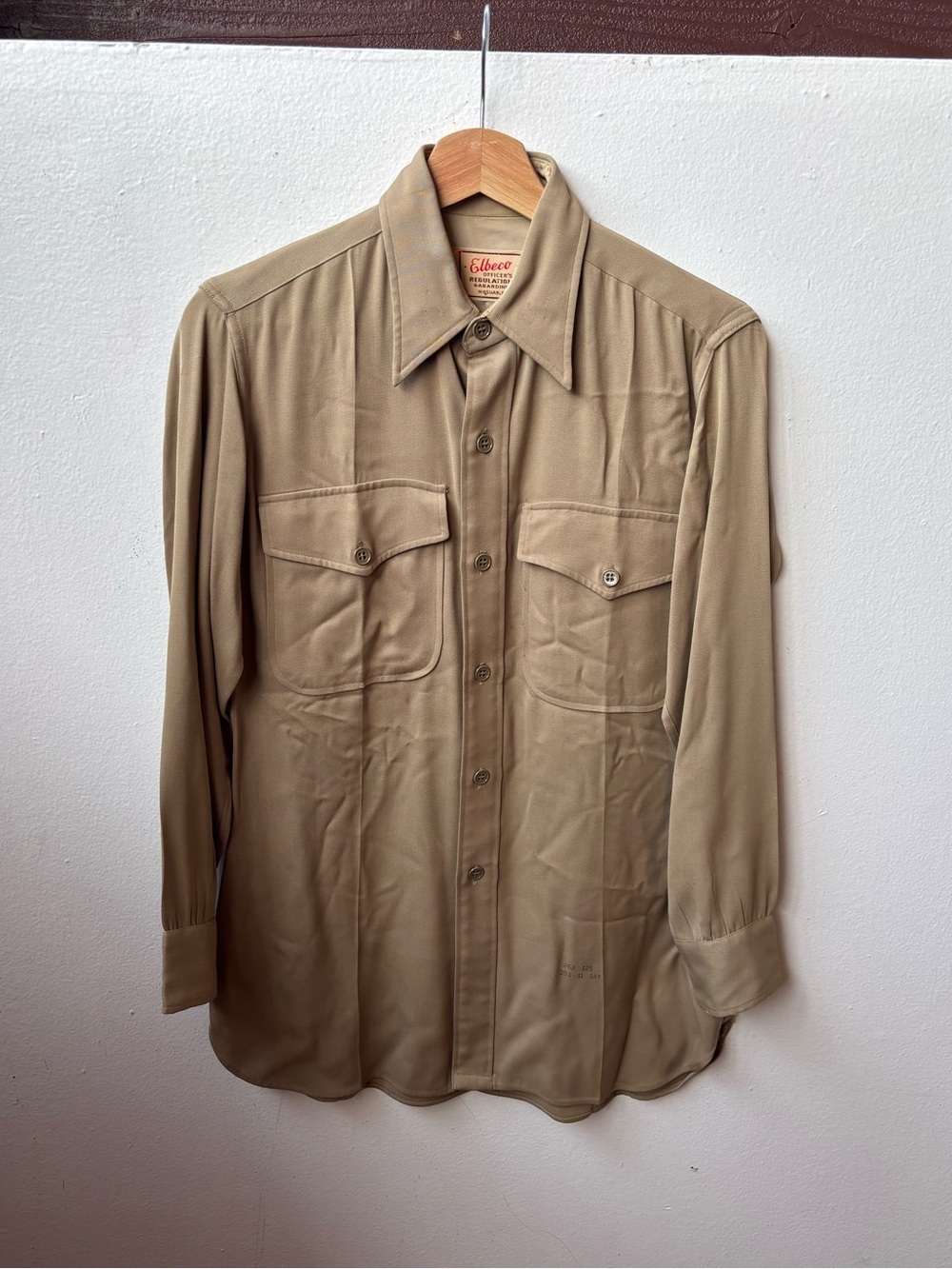 1960s Elbe o Men's Tan Utility Button-Up Shirt Jacket